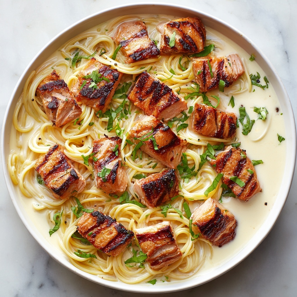 Creamy Salmon Pasta: Your Quick Comfort Food Fix Recipe - Recipe Image