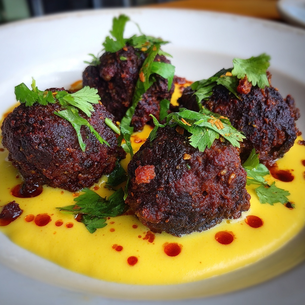 Curry Meatballs in Coconut Lime Sauce Recipe - Recipe Image