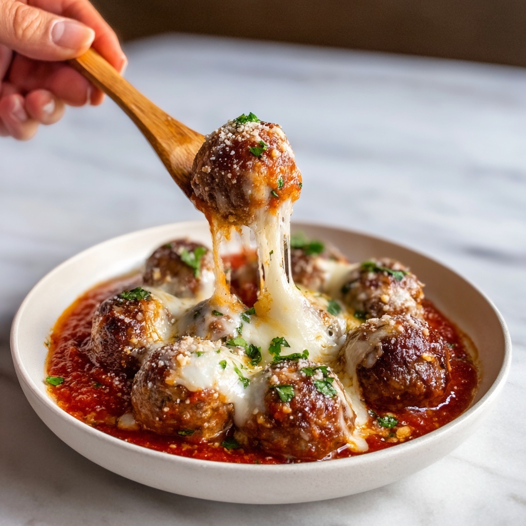 Cheesy Chicken Parmesan Meatballs Recipe - Recipe Image