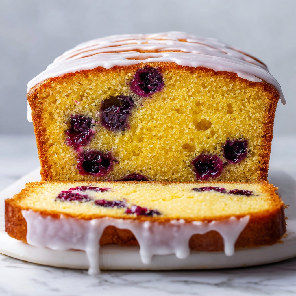 Blueberry Lemon Bread with Lemon Glaze Recipe - Recipe Image