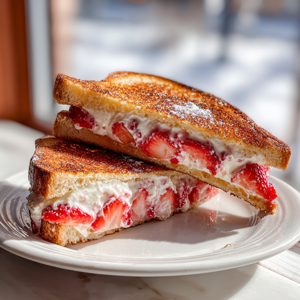 Fried Strawberry Cheesecake Sandwiches: 7 Indulgent Bites Recipe - Recipe Image