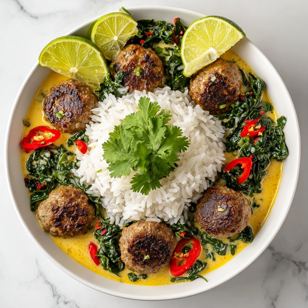 Thai Coconut Curry Meatballs Recipe - Recipe Image