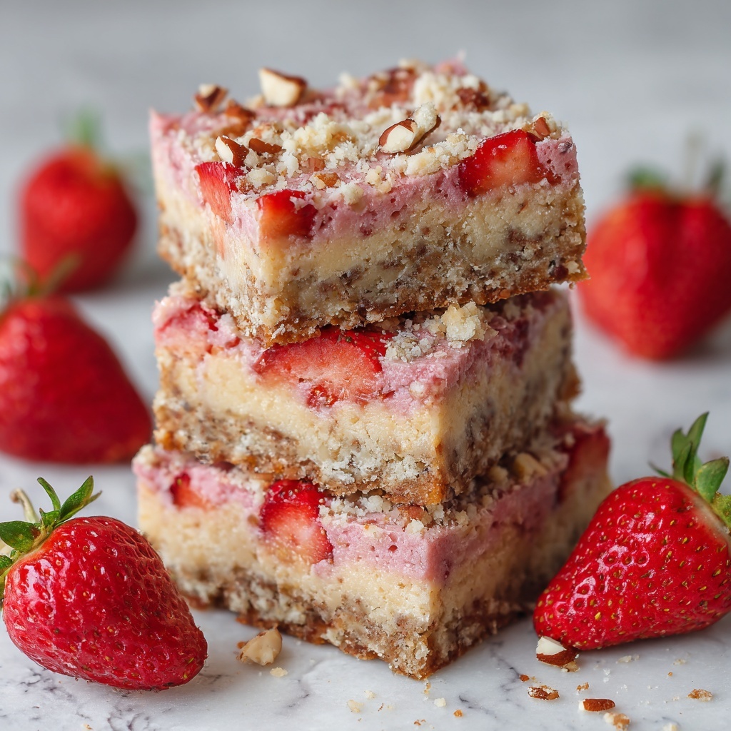 Strawberry Crunch Brownies Recipe - Recipe Image
