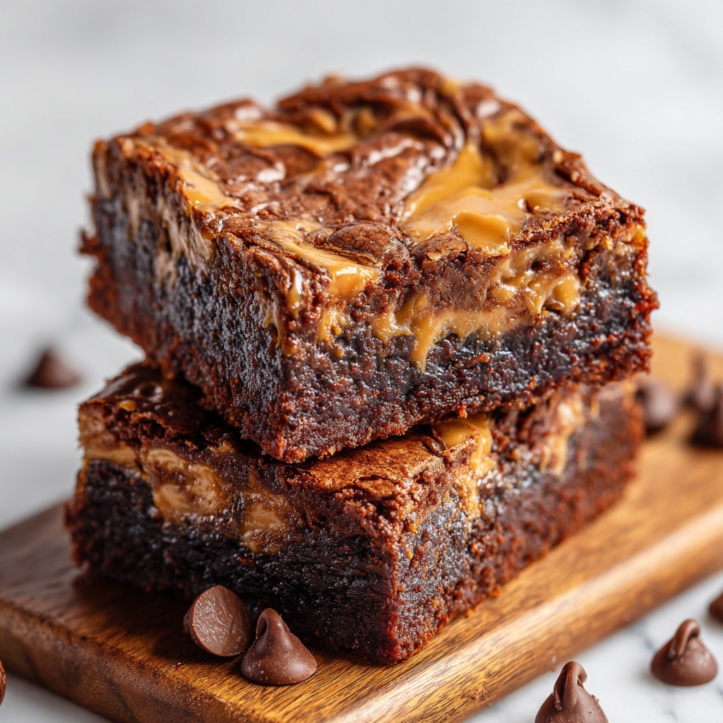 Caramel Chocolate Chunk Brownies Recipe - Recipe Image