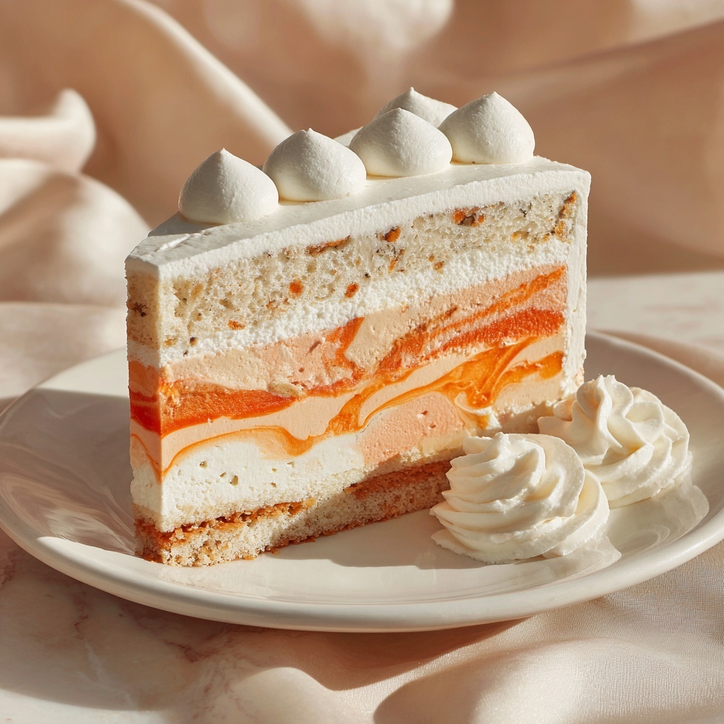 No Bake Orange Creamsicle Cheesecake Recipe - Recipe Image
