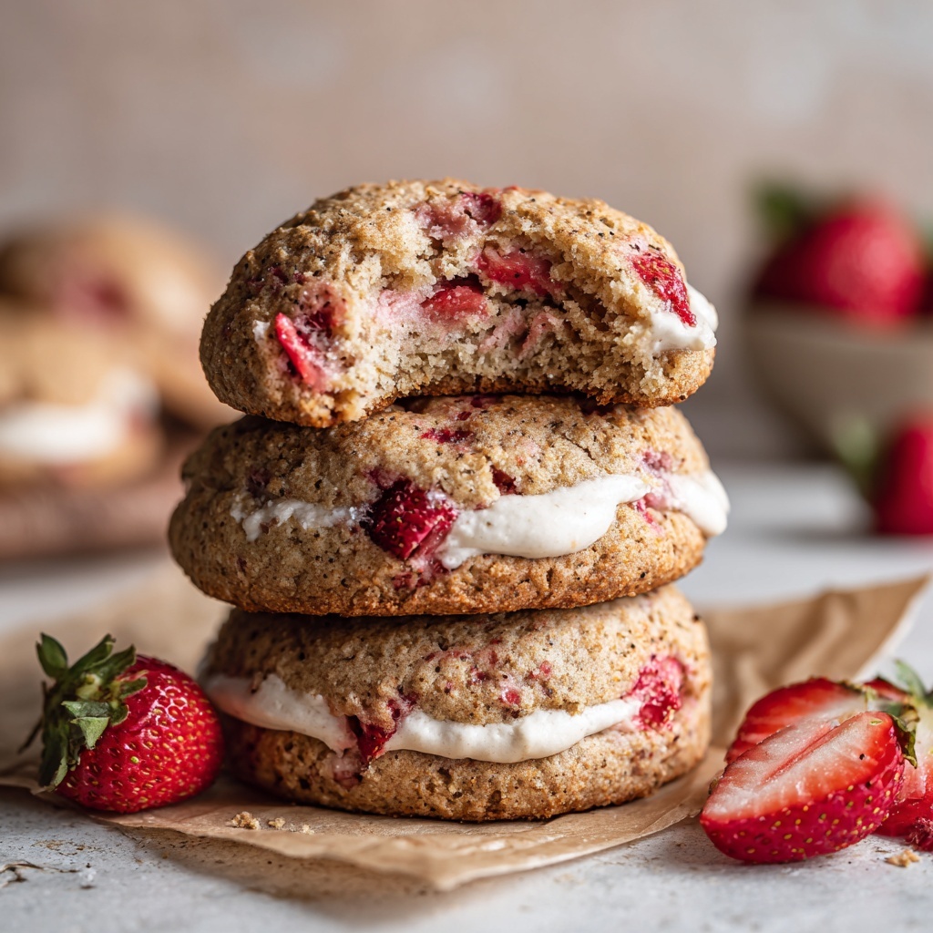Strawberry Cheesecake Cookies Recipe - Recipe Image