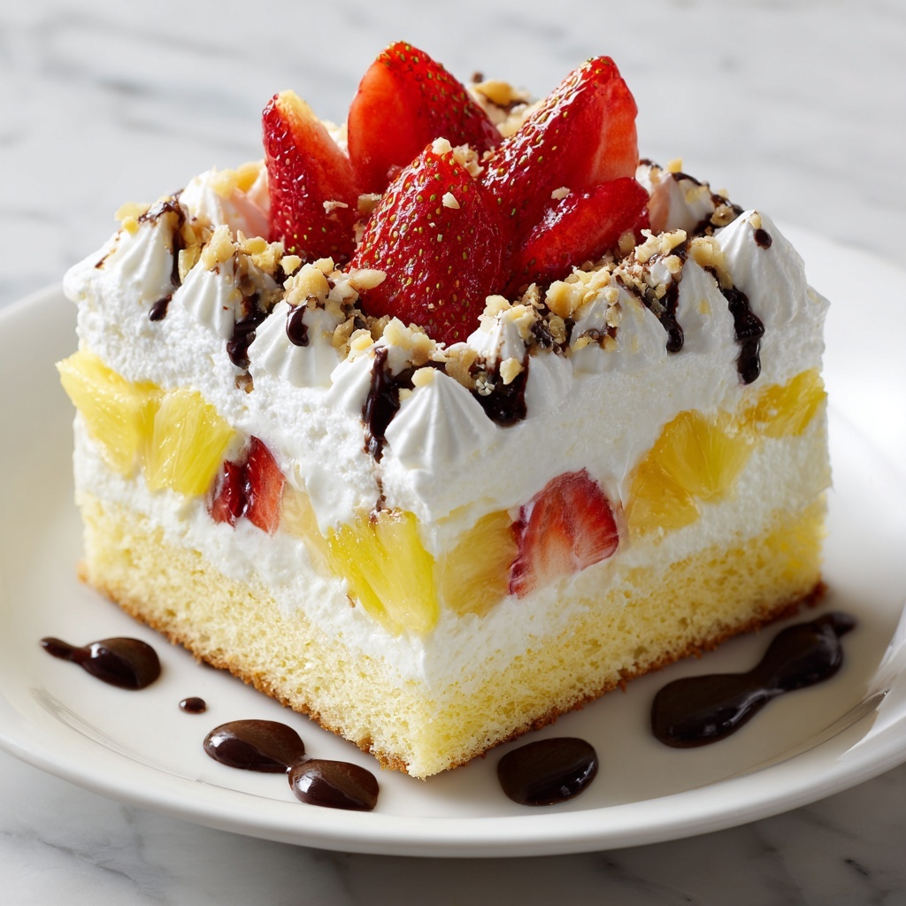Southern Style Banana Split Cake: 7 Delightful Variations Recipe - Recipe Image