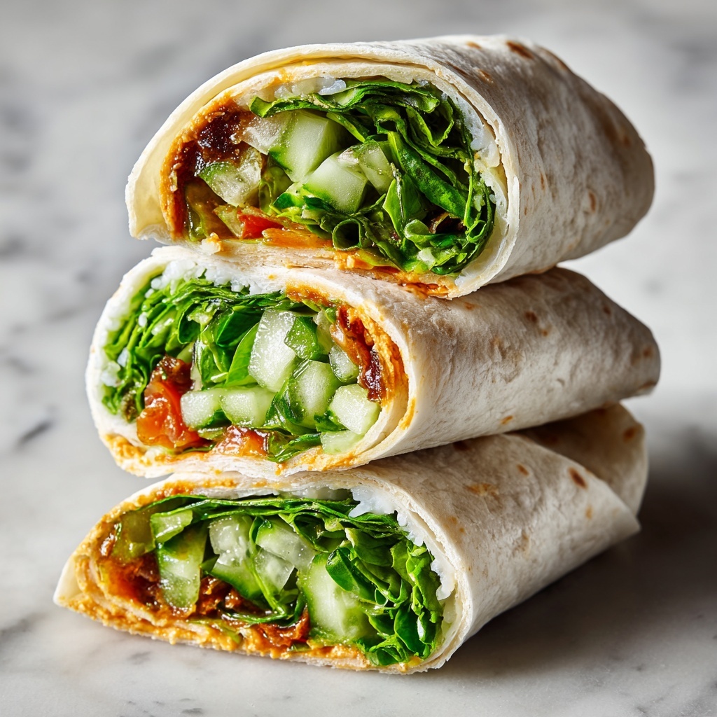 Veggie Hummus Wraps Recipe - Recipe Image