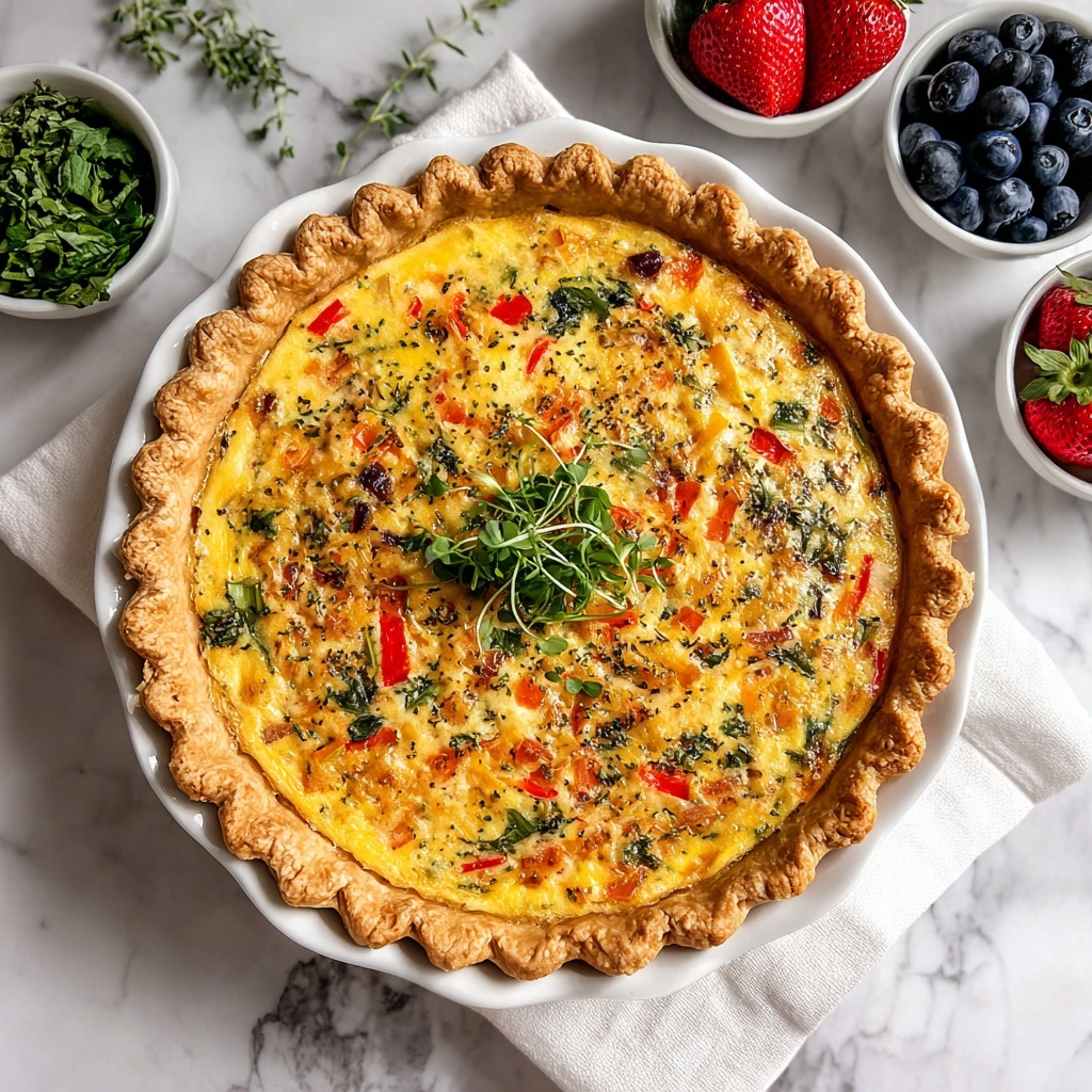 Easy Tuna Breakfast Quiche Recipe - Recipe Image