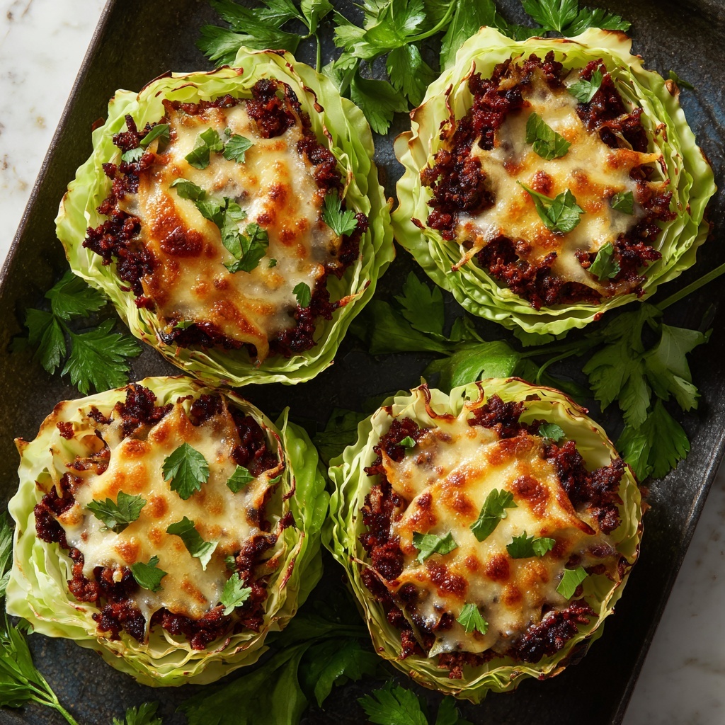 Oven-Baked Cabbage Burgers: Your Guilt-Free Burger Fix Recipe - Recipe Image