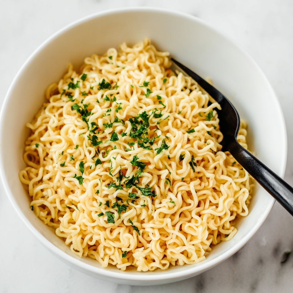 Garlic Butter Ramen Noodles Recipe - Recipe Image