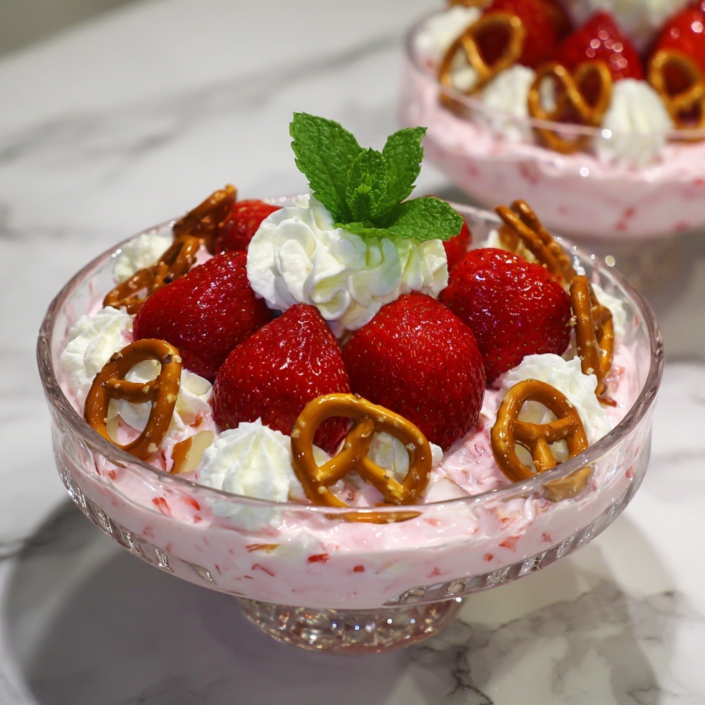 Strawberry Pretzel Salad Recipe - Recipe Image