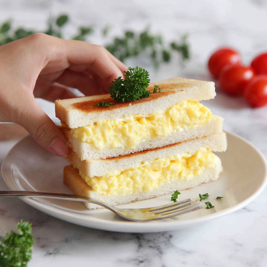 Japanese Egg Sandwich (Tamago Sando) Recipe - Recipe Image