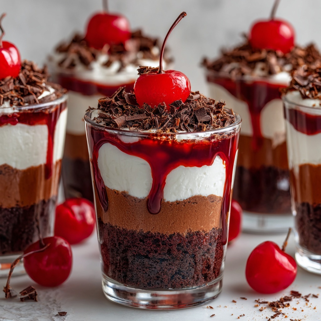 DLux Mini Dessert Cups Black Forest Cake You’ll Adore! Recipe - Recipe Image