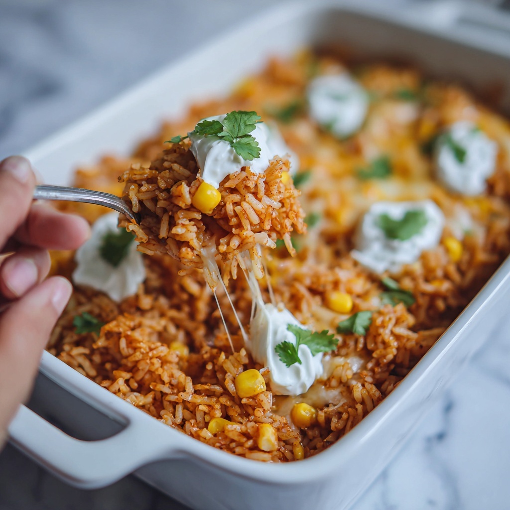 Chicken Enchilada Rice Casserole Recipe - Recipe Image