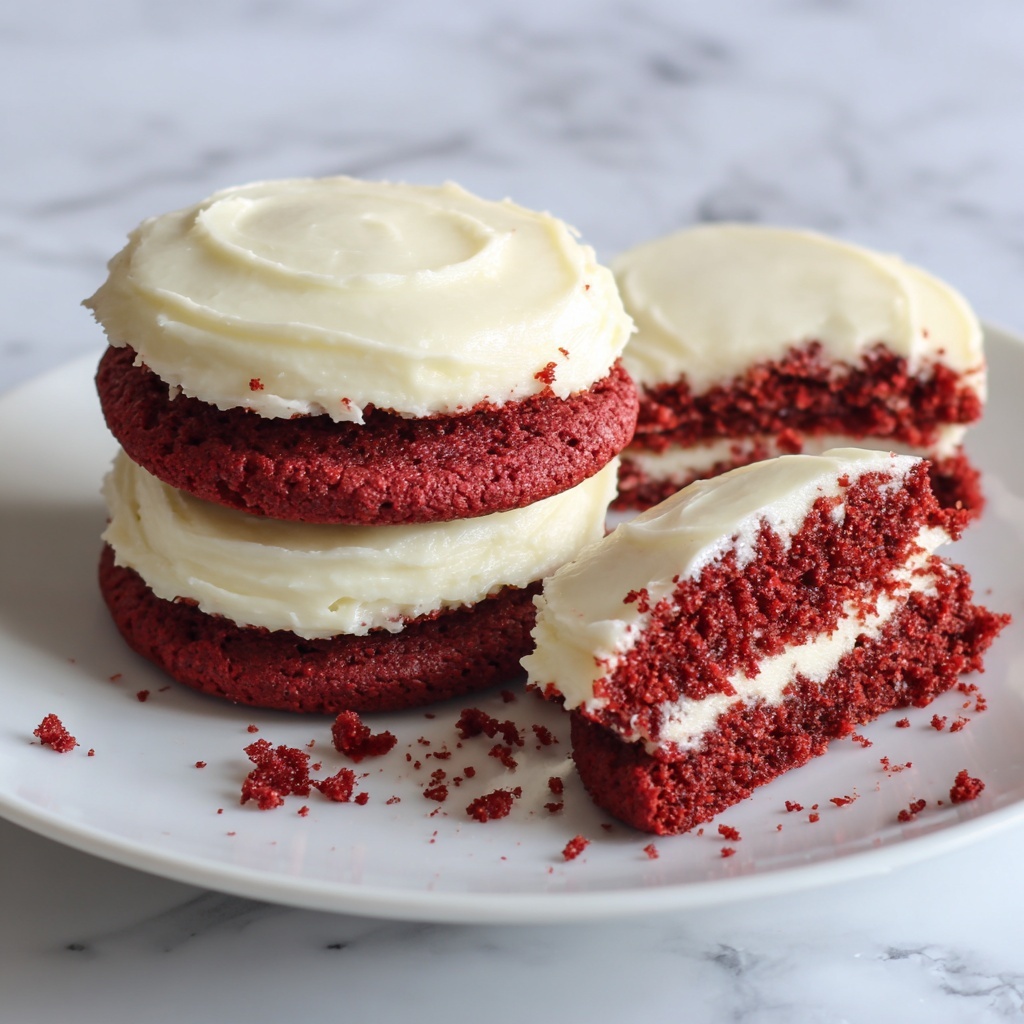 Red Velvet Cookies with Cream Cheese Frosting Recipe - Recipe Image