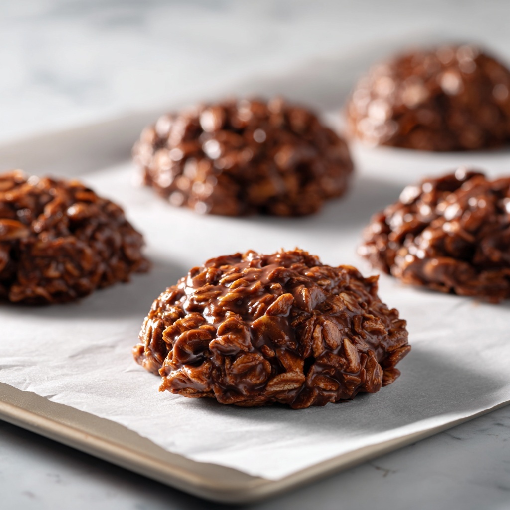 No Bake Nutella Oatmeal Cookies Recipe - Recipe Image