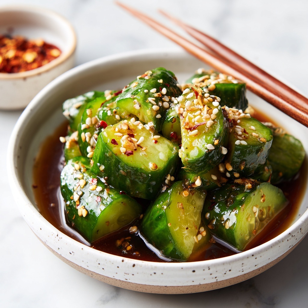 Zesty Garlicky & Spicy Sichuan Cucumber Salad to Wow Your Tastebuds Recipe - Recipe Image