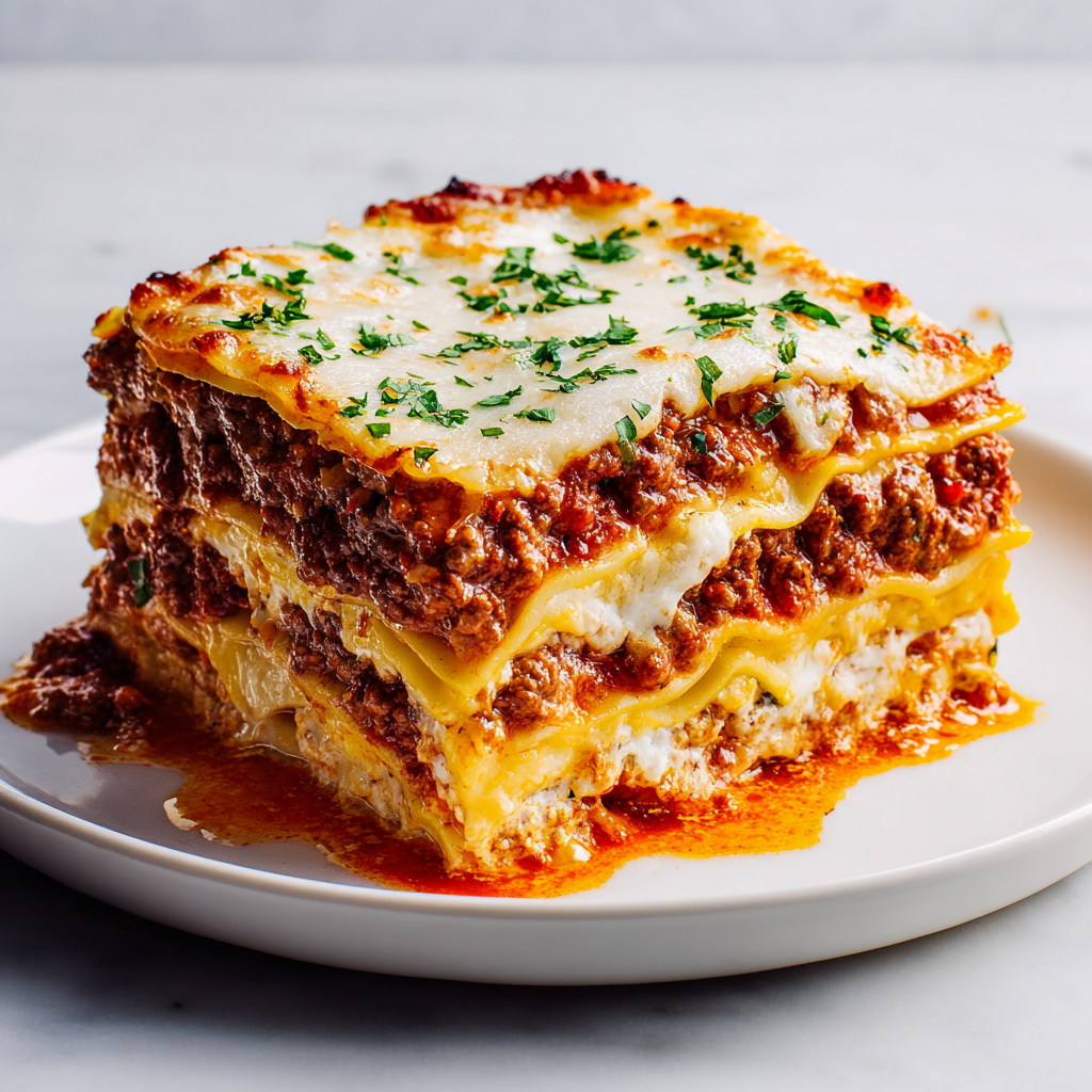 Easy Lasagna Recipe: 7 Comforting Layers of Delight Recipe - Recipe Image