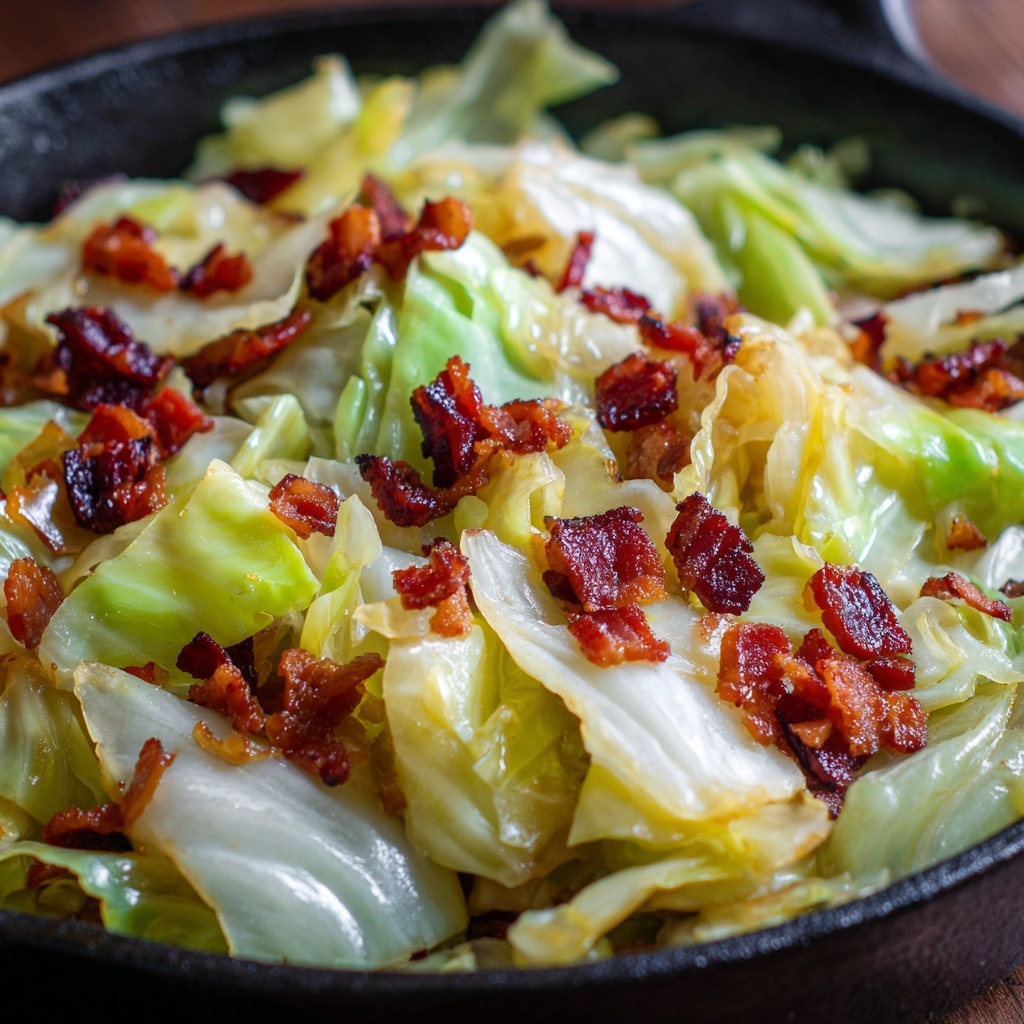 Fried Cabbage with Bacon Recipe - Recipe Image