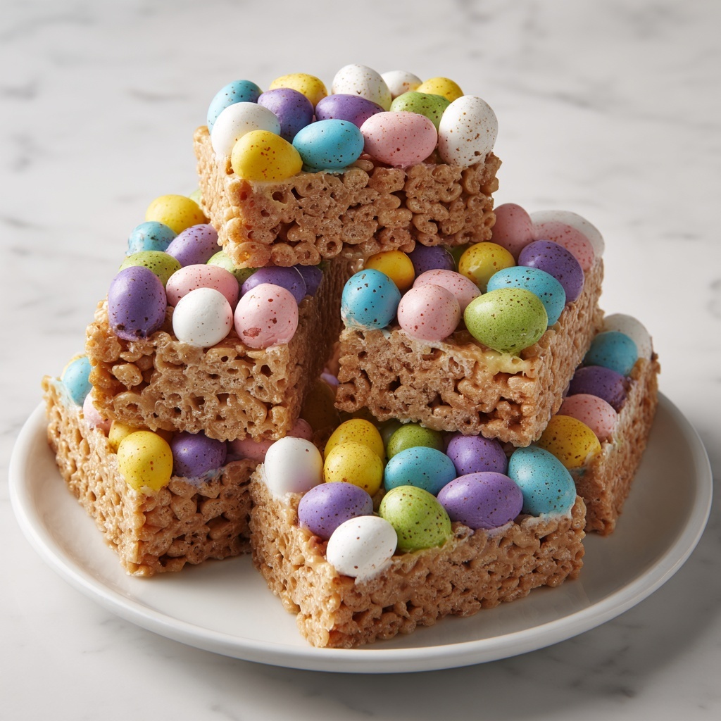 Easter Rice Krispie Bars Recipe - Recipe Image