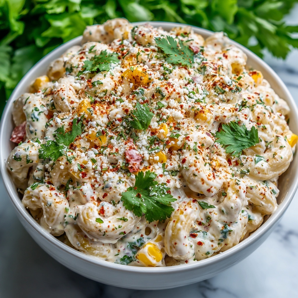 Elote Pasta Salad: A Vibrant Twist on a Classic Street Food Favorite Recipe - Recipe Image