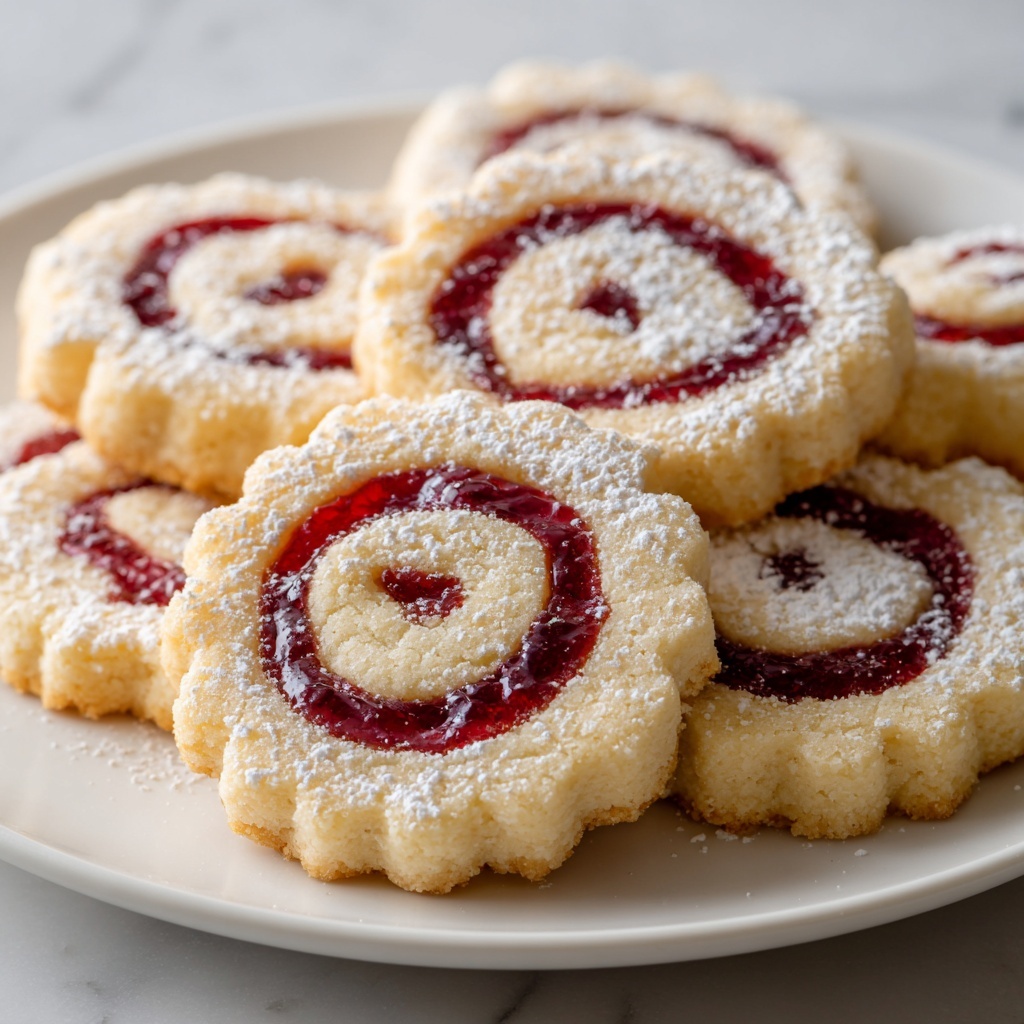Raspberry Swirl Shortbread Cookies Recipe - Recipe Image