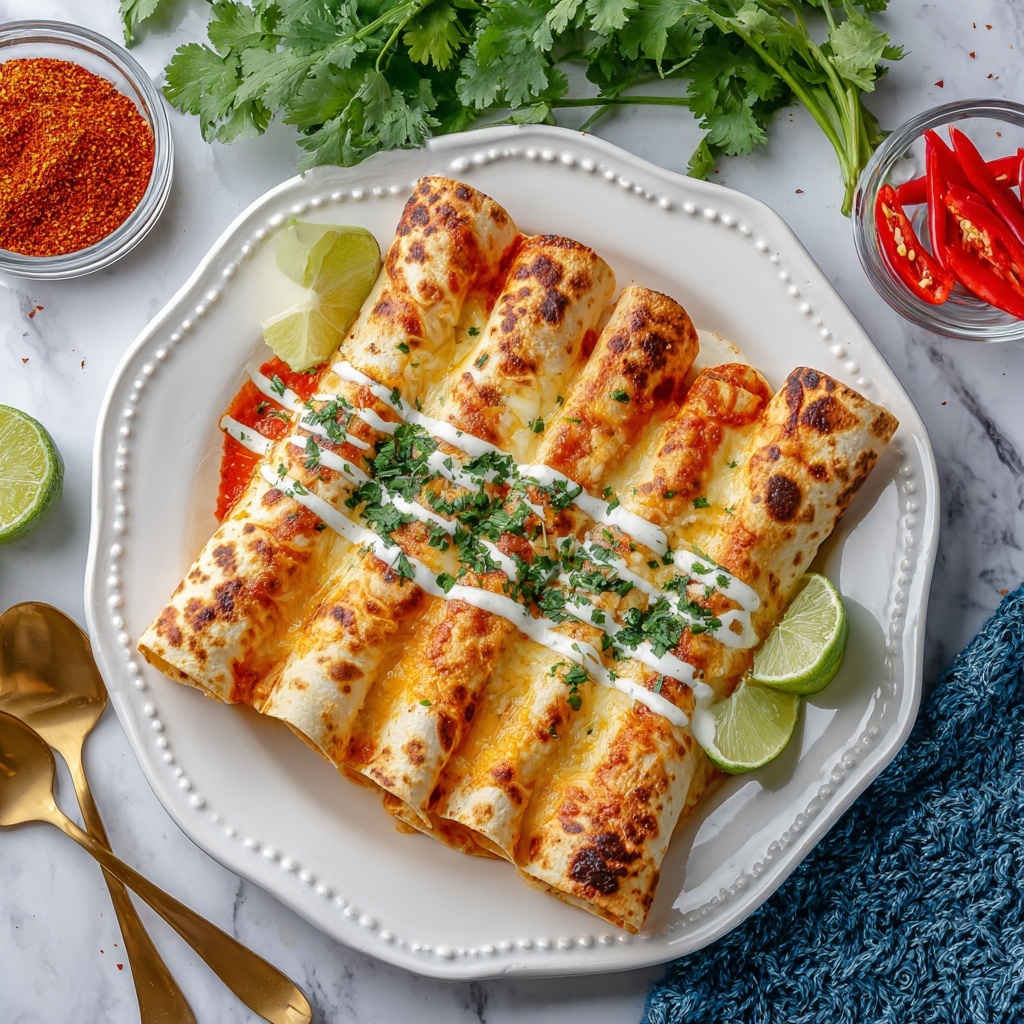 Crunchy Chicken Fajita Taquitos Recipe - Recipe Image