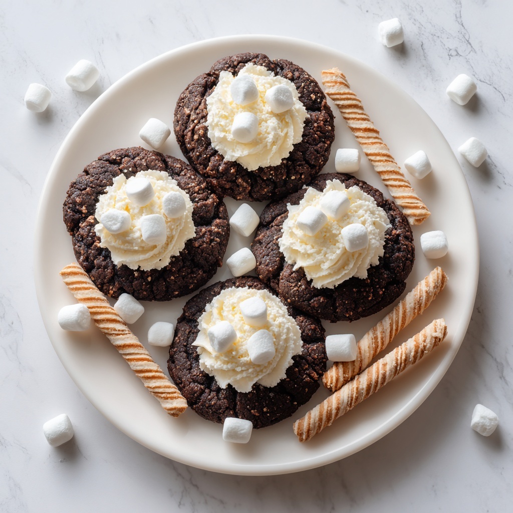 Hot Cocoa Cookies with Marshmallow Buttercream Bliss Recipe - Recipe Image