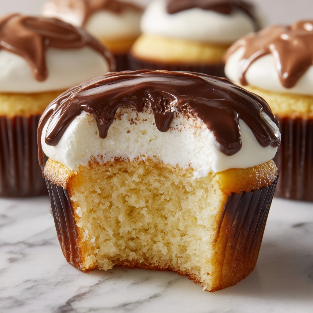 Boston Cream Pie Cupcakes Recipe - Recipe Image