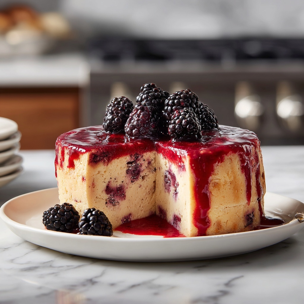 Blackberry Lemon Syrup Cake Recipe - Recipe Image