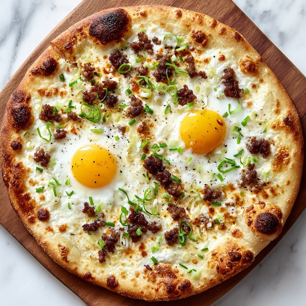 Sausage Gravy Breakfast Pizza: 5 Cozy Comforting Slices Recipe - Recipe Image