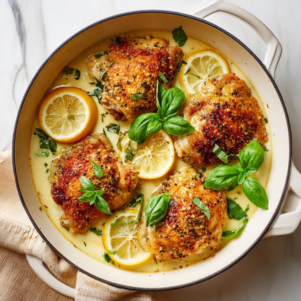One-Pan Lemon Basil Chicken Recipe - Recipe Image