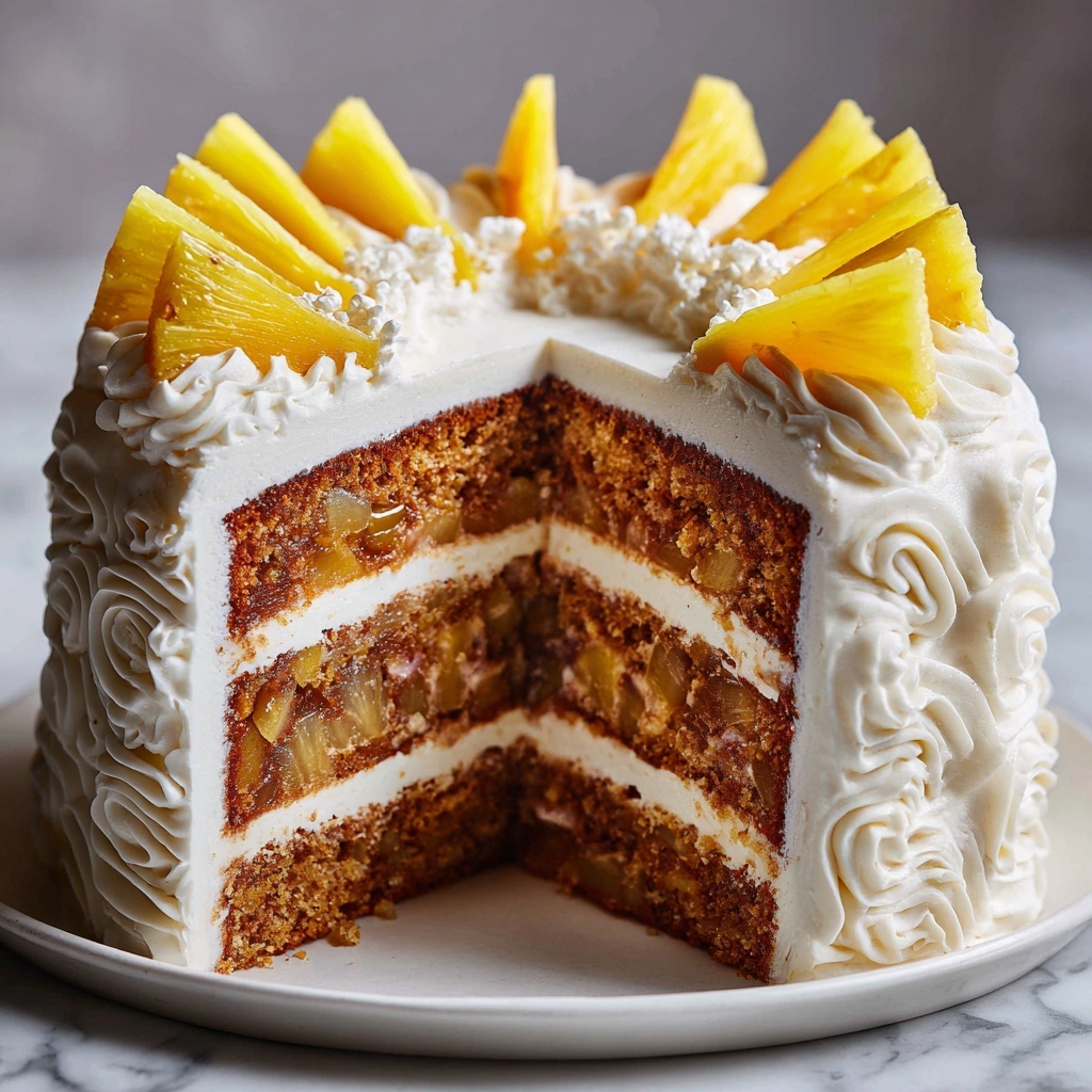 Pineapple Condensed Milk Cake Recipe - Recipe Image