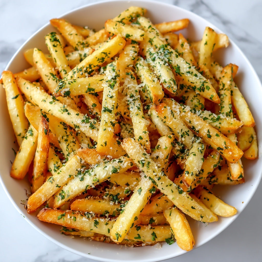 Crispy Air Fryer Garlic Fries Recipe - Recipe Image