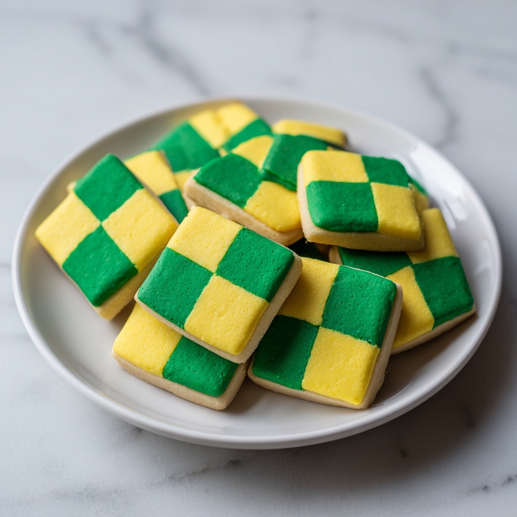 Matcha Checkerboard Cookies Recipe - Recipe Image