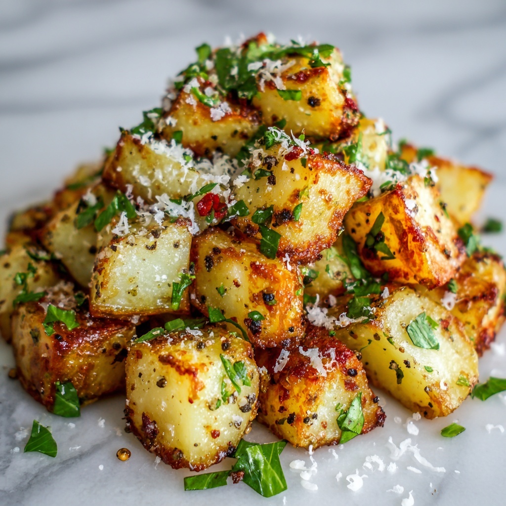 Parmesan Garlic Roasted Potatoes Recipe - Recipe Image