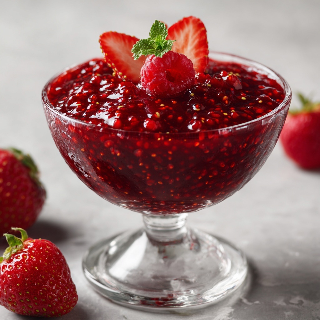 Fresh Strawberry Sauce (Strawberry Topping) Recipe - Recipe Image