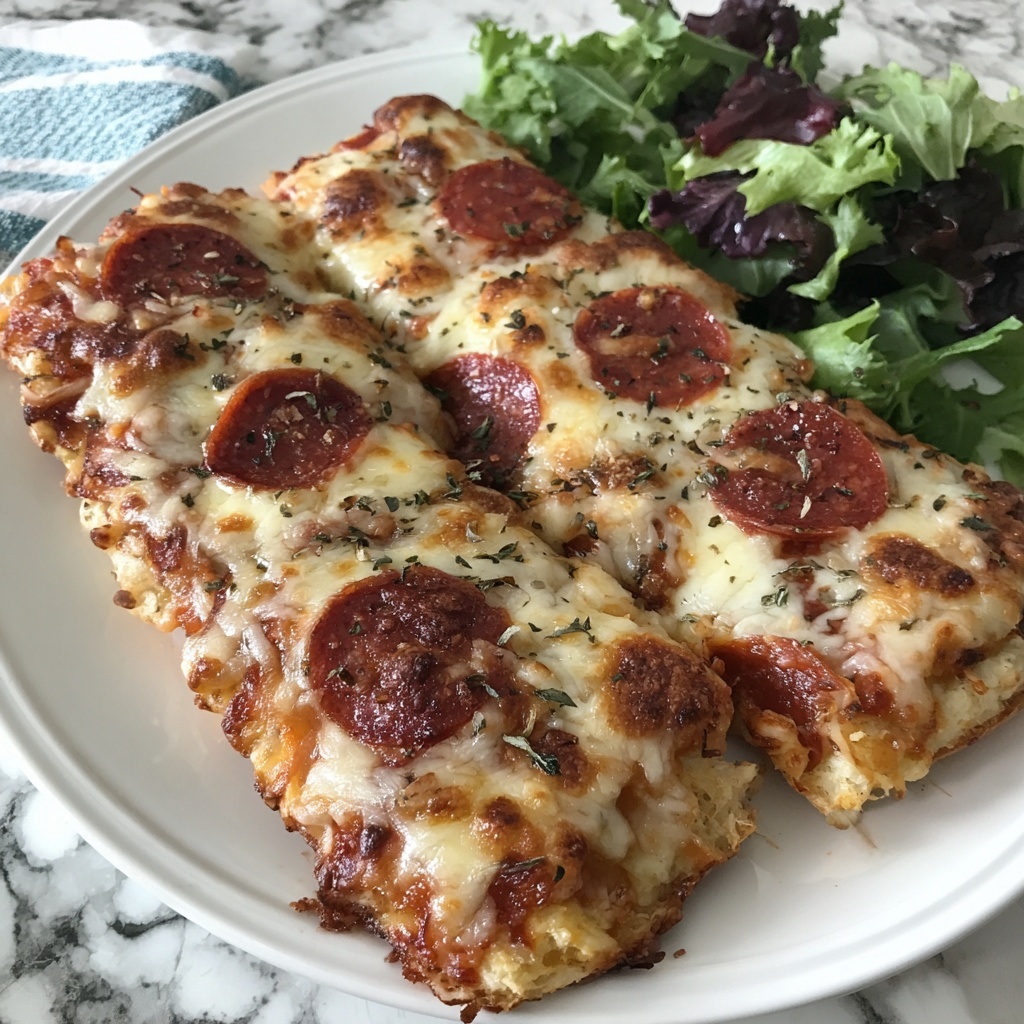 Red Baron French Bread Pizza in the Air Fryer Recipe - Recipe Image