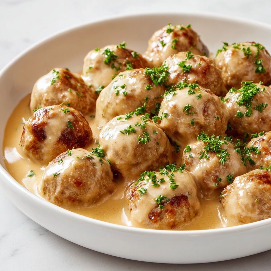 Creamy Swedish Meatballs in Rich Sauce Recipe - Recipe Image