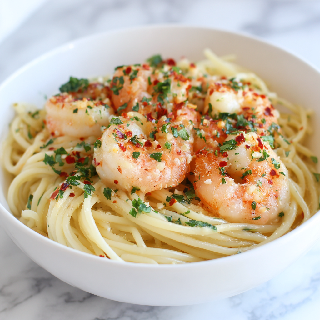 Garlic Shrimp Pasta: 5 Secrets to Culinary Bliss Recipe - Recipe Image