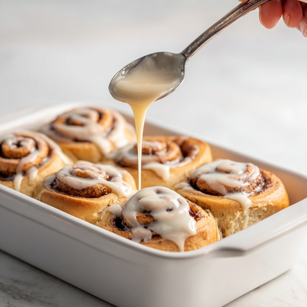 Brown Butter Cinnamon Roll Icing (Without Cream Cheese) Recipe - Recipe Image