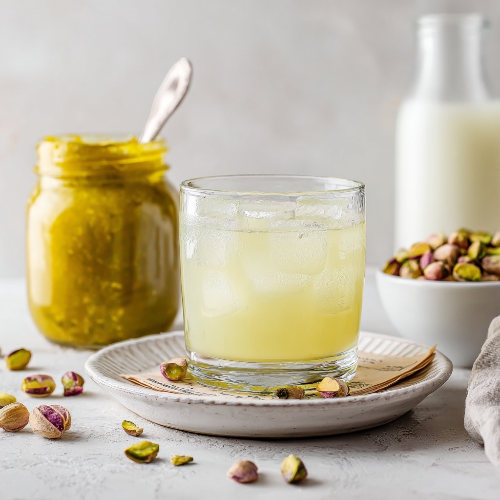 Homemade Dairy-Free Pistachio Cream Liqueur Recipe - Recipe Image