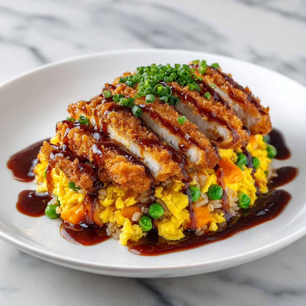Crispy Saucy Chicken with Vegetable Fried Rice Recipe - Recipe Image