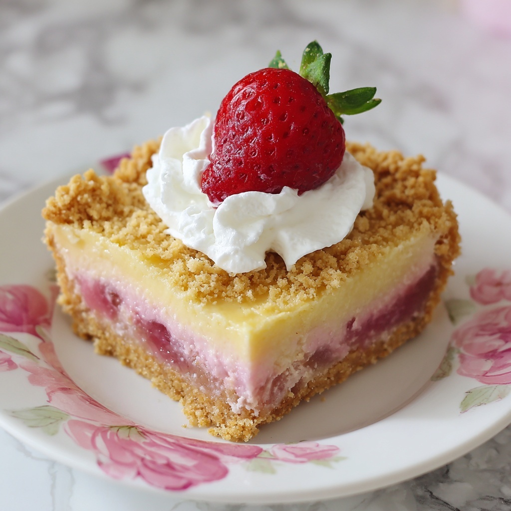 Strawberry Ooey Gooey Cake Recipe - Recipe Image