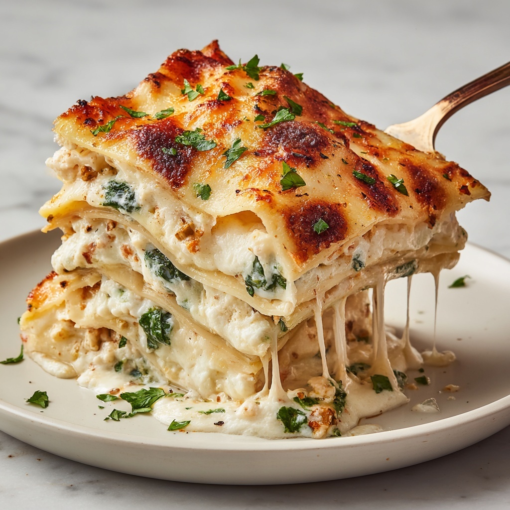 White Chicken Lasagna Recipe - Recipe Image