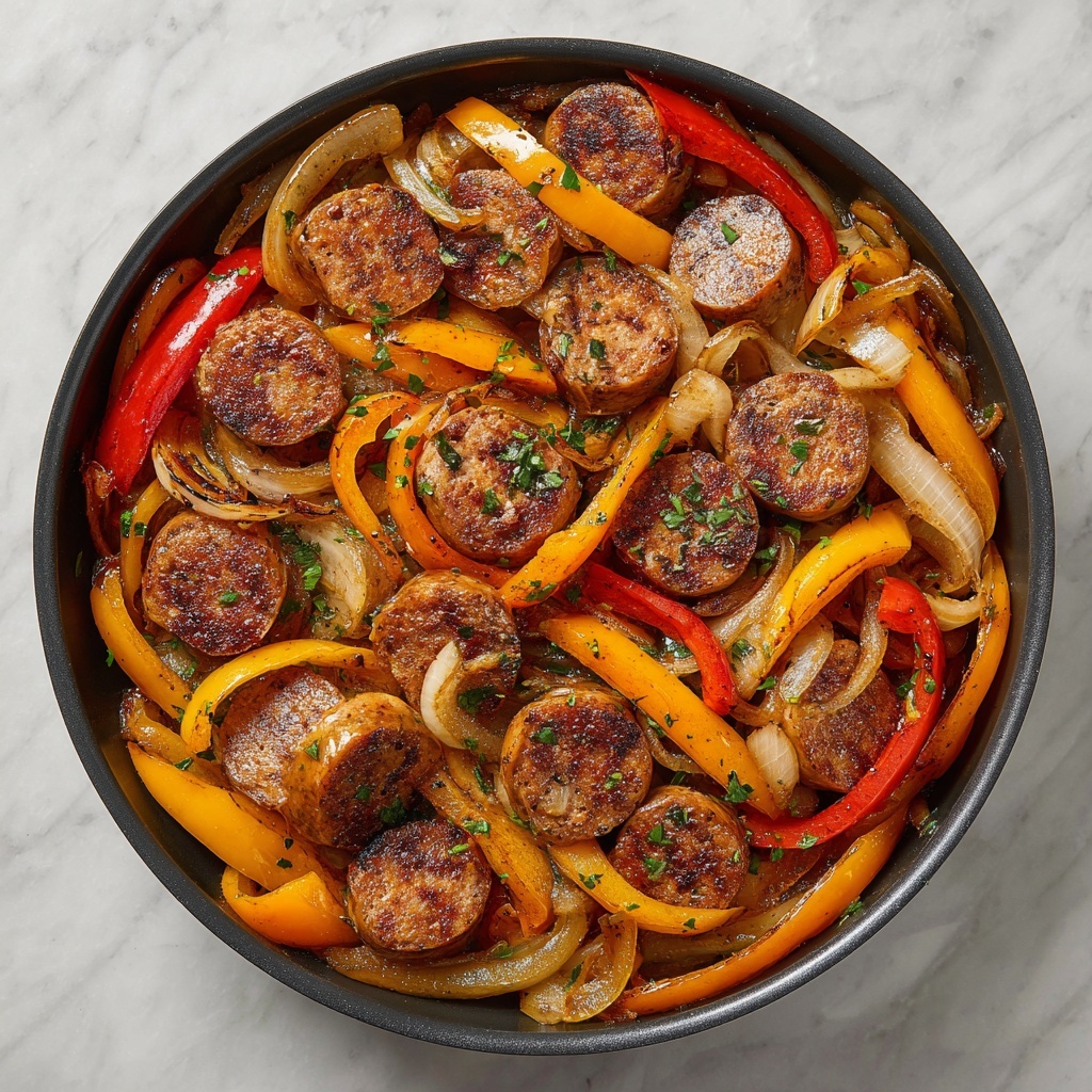 Sausage and Peppers Skillet Recipe - Recipe Image