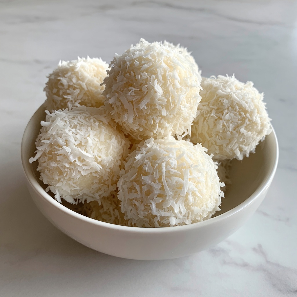 Delightful Coconut Cream Balls: 15-Min Comfort Dessert Recipe - Recipe Image
