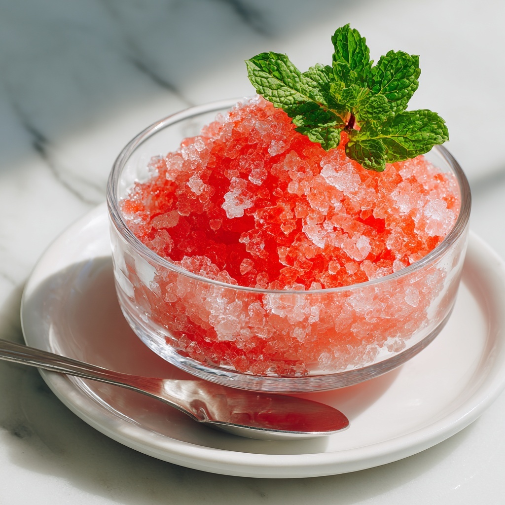 Easy Watermelon Granita Recipe - Recipe Image