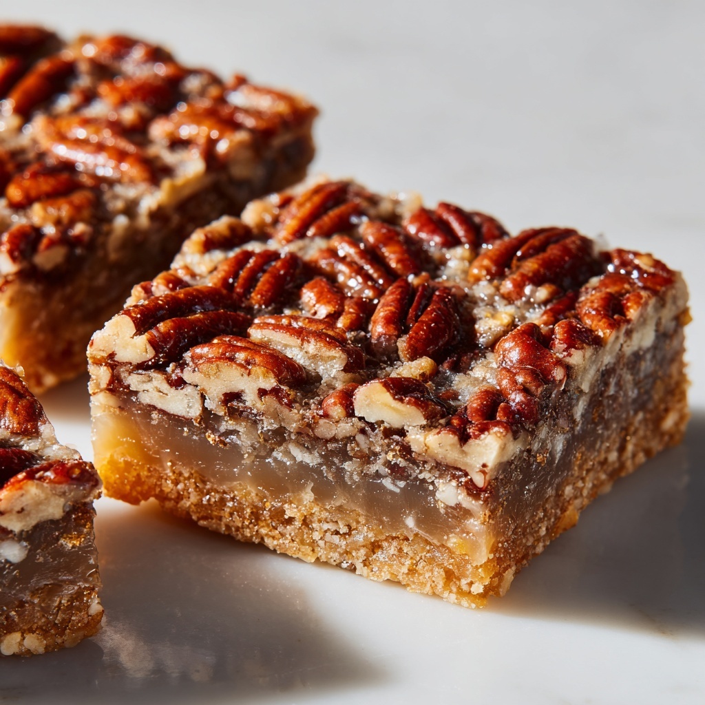 Vegan Pecan Pie Bars Recipe - Recipe Image